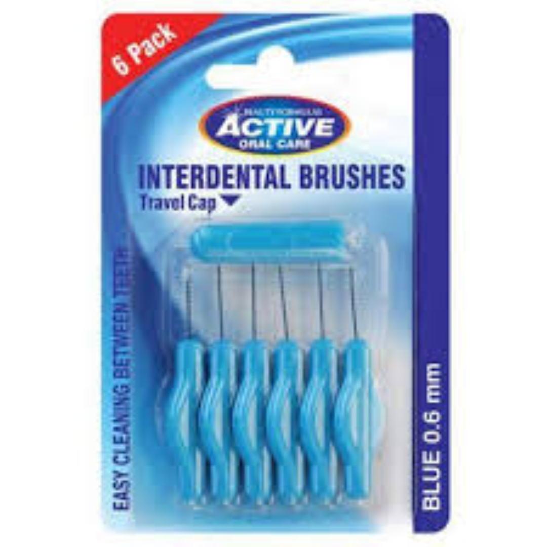ACTIVE INTERDENTAL BRUSHES 6PK